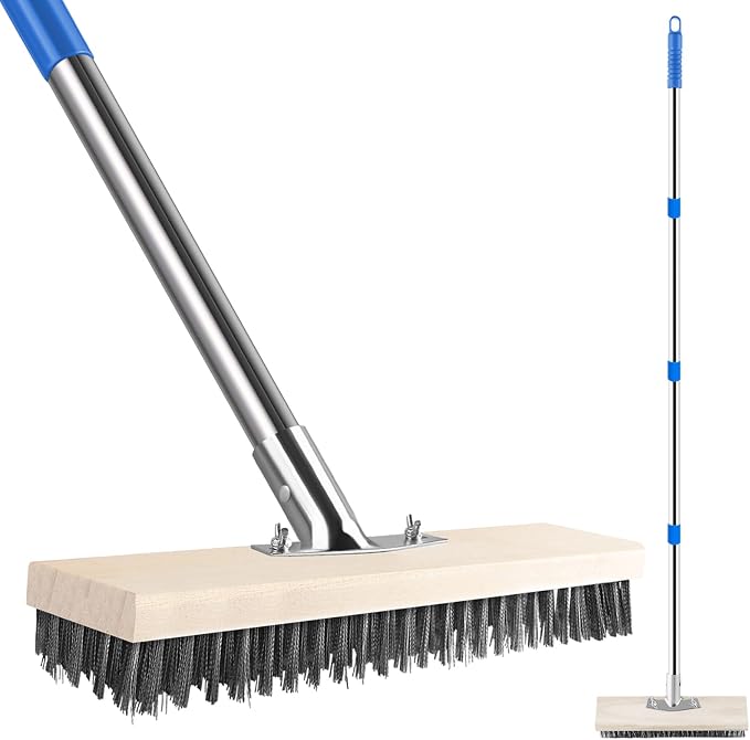 Stainless Steel Wire Scrub Brush by SUNBABATOOLS