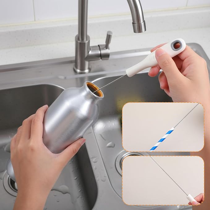 2 Pcs Multifunctional Cup Lid Cleaning Brush and Straw Cleaner Brush Set - Image 7