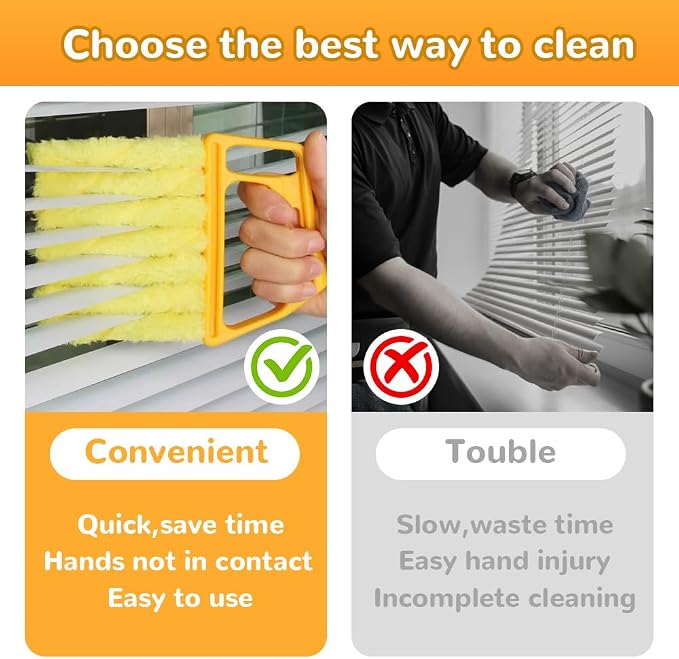 2026 New All-Purpose Washable Cleaning Brush – Blinds, AC Vents & Window Tracks - Image 4