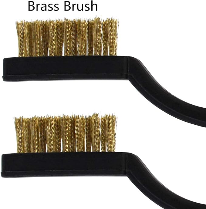 15 Pcs Mini Brass Wire Brush Set - Image 3
