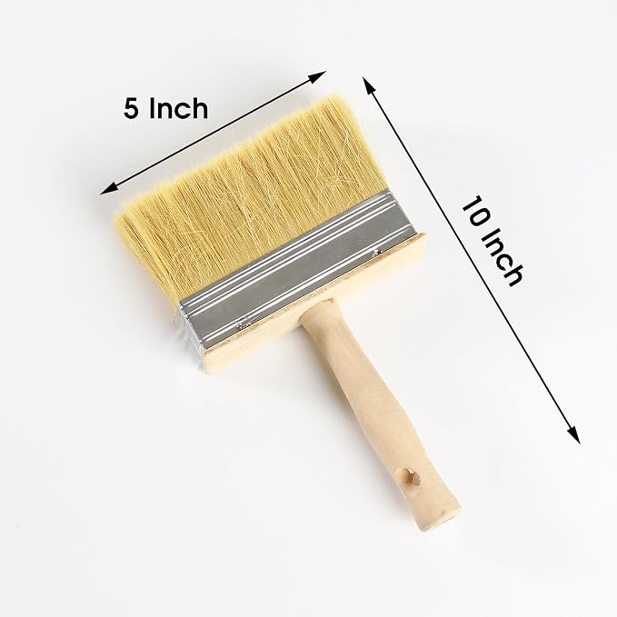 5'' Deck Brush for Deck Stain Applicator, Stain Brushes for Wood, Wide Paint - Image 2