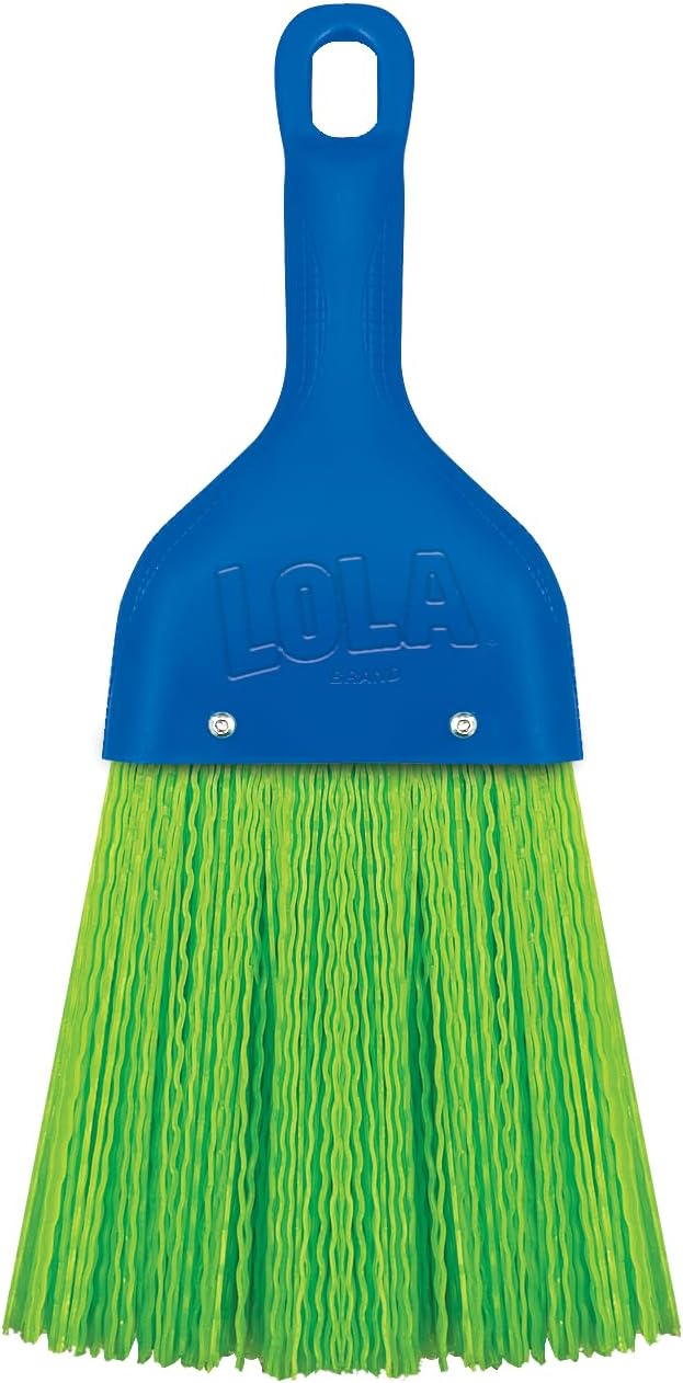 LOLA Heavy Duty Whisk Broom, Hand Brush, Durable Bristles, Whisks Away Dirt & by LolaProducts