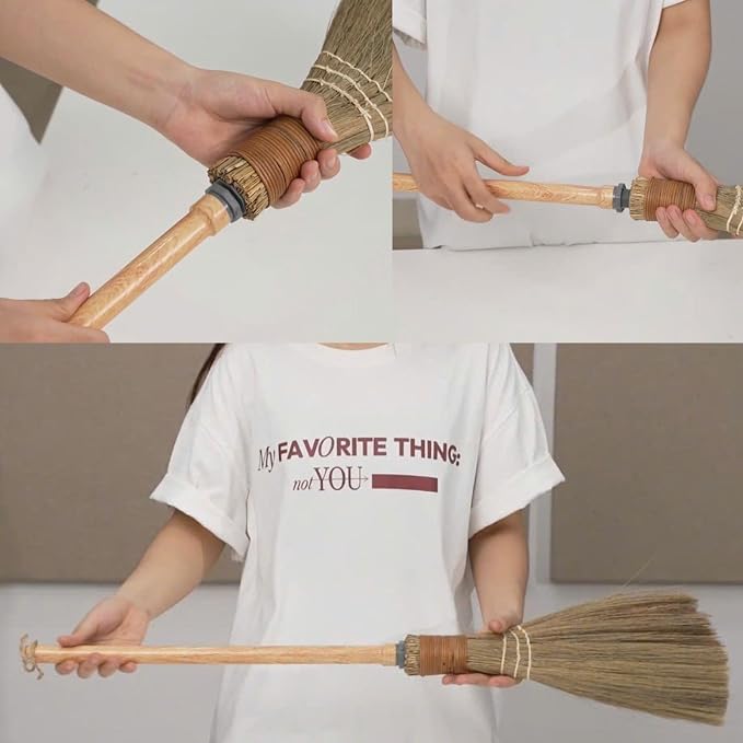 BMart Home Small Natural Whisk Sweeping Hand Handle Broom - Image 5