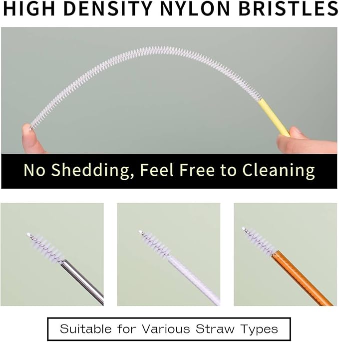 Straw Clean Brush Extra Long 12 Inch Straw Tube Brushes - Image 3