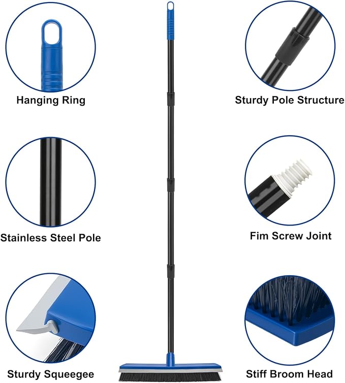 16 Inch Push Broom Outdoor 2 in 1 - Image 4