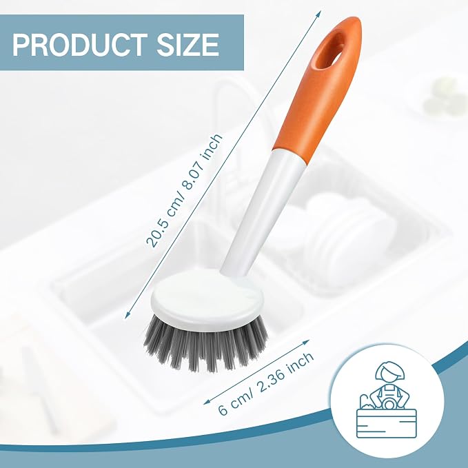 Patelai 12 Pack Kitchen Scrub Dish Brush - Image 2