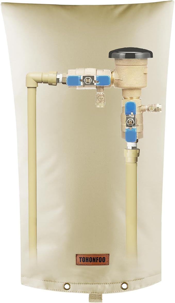 TOHONFOO Backflow Preventer Pipe Insulation Cover by TOHONFOO