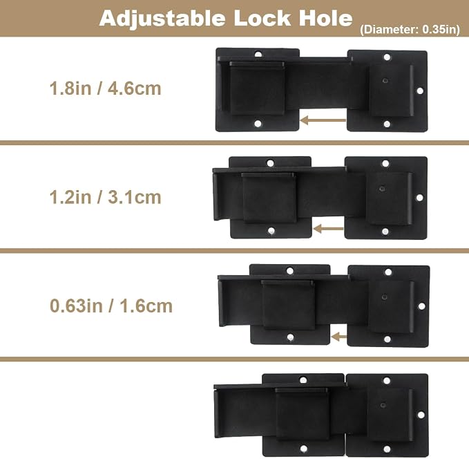 7.5'' Flip Gate Latch Lock - Image 4