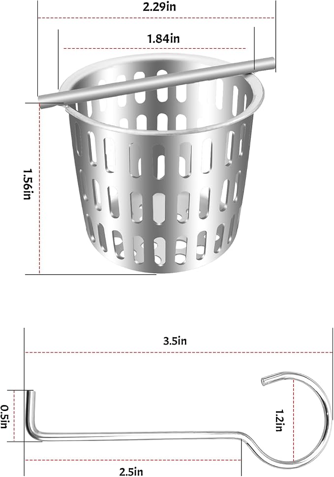 2 Inch Hair and Debris Strainer, Shower Drain Strainer - Image 2