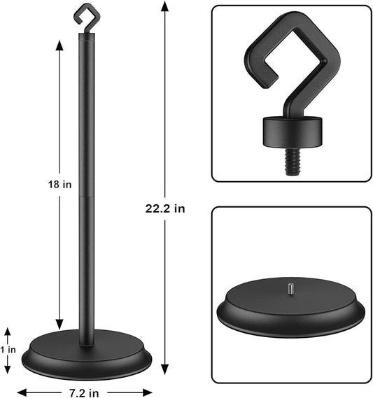 Toilet Paper Holder for Bathroom, Metal Free Standing Toilet Paper Storage - Image 2