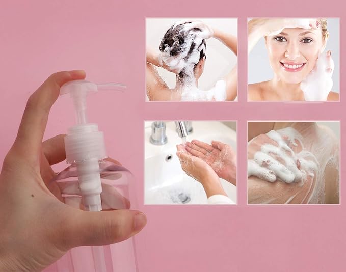 Yebeauty Soap Dispenser, 3 Pack 10oz/300ml Empty Refillable Pump Bottle Modern - Image 4