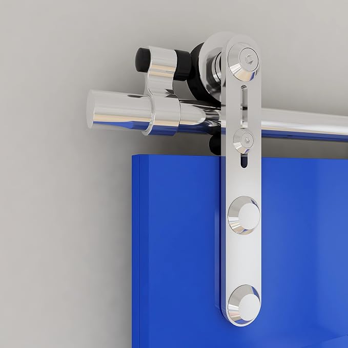 TSMST 10.5FT Sliding Barn Door Hardware Kit, Stainless Steel Heavy Duty Sturdy by TSMST