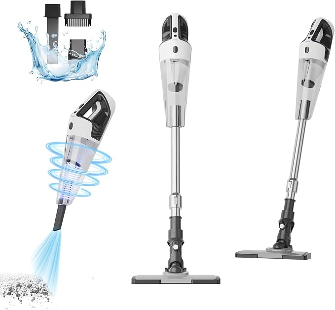 TECBOT Cordless Vacuum Cleaner, 12000 Pa Powerful Stick Vacuum by TECBOT