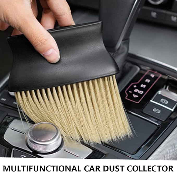 Ziciner Car Interior Detailing Brush, Ultra-Soft Auto Hair Bristles Removal - Image 5