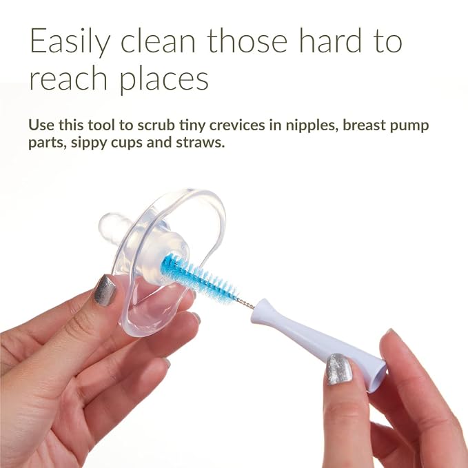 Kiinde Twist Pouch 2-Piece Baby Bottle Nipple Brush Set - Image 2