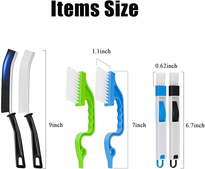 TuTuYa 11PCS Crevice Cleaning Brush, Small Gap Cleaning Brushes Set Ideal - Image 8