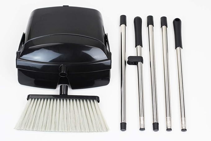 Broom and Dustpan Commercial Long Handle Sweep Set and Lobby Broom Upright - Image 7