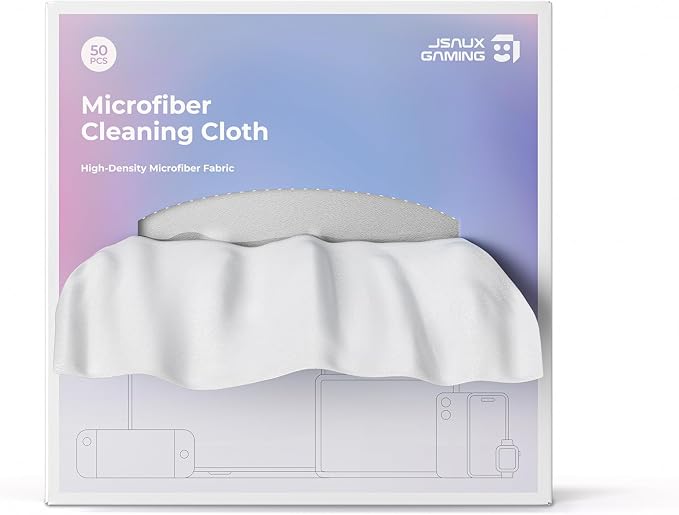 JSAUX 50 Pack Microfiber Cleaning Cloth, by JSAUX