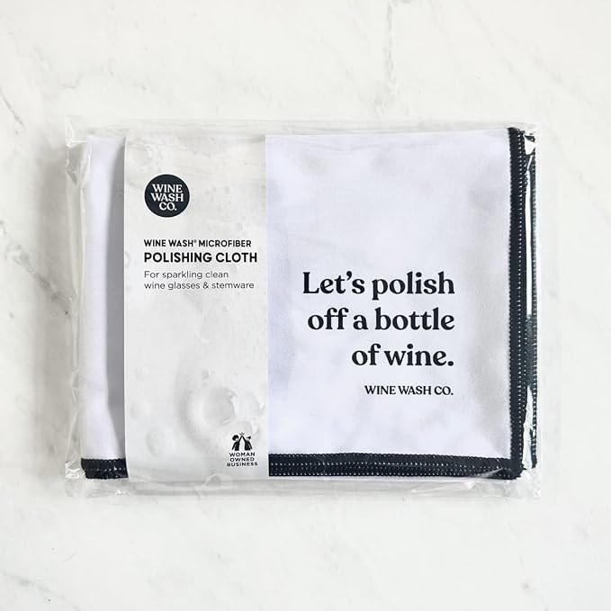 Microfiber Polishing Cloth for Wine Glasses & Stemware | Bar Towel | Wine Gifts - Image 4