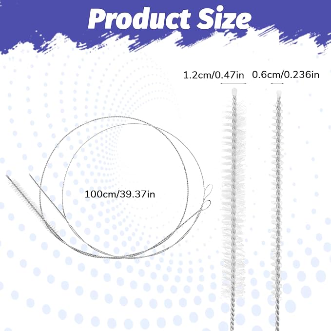 2 PCS Extra Long Pipe Cleaners, 39.4 in Straw Cleaner Brush Extra Long - Image 6