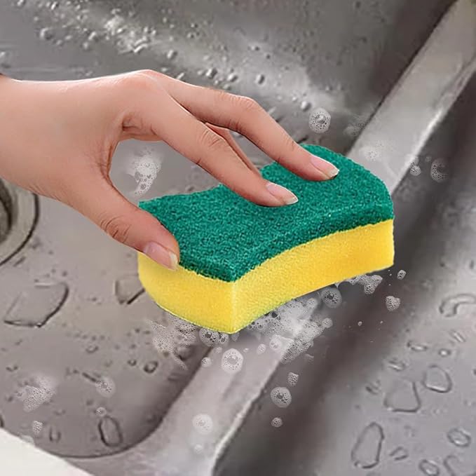 24 Pack Kitchen Cleaning Sponges Heavy Duty Scrub Sponges - Image 4