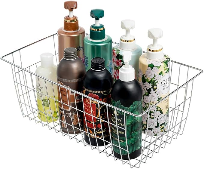 Freezer Wire Storage Baskets, Farmhouse Organizer Storage Bins Large Organizer - Image 4