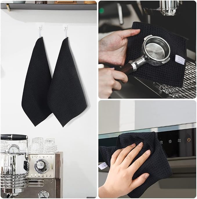 KinHwa Microfiber 6 Pack Dish Cloths Thick Waffle Weave Kitchen Dish Drying - Image 6