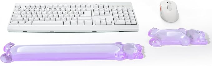 Gel Keyboard and Mouse Wrist Rest Set – Clear Wrist Rest - Image 7