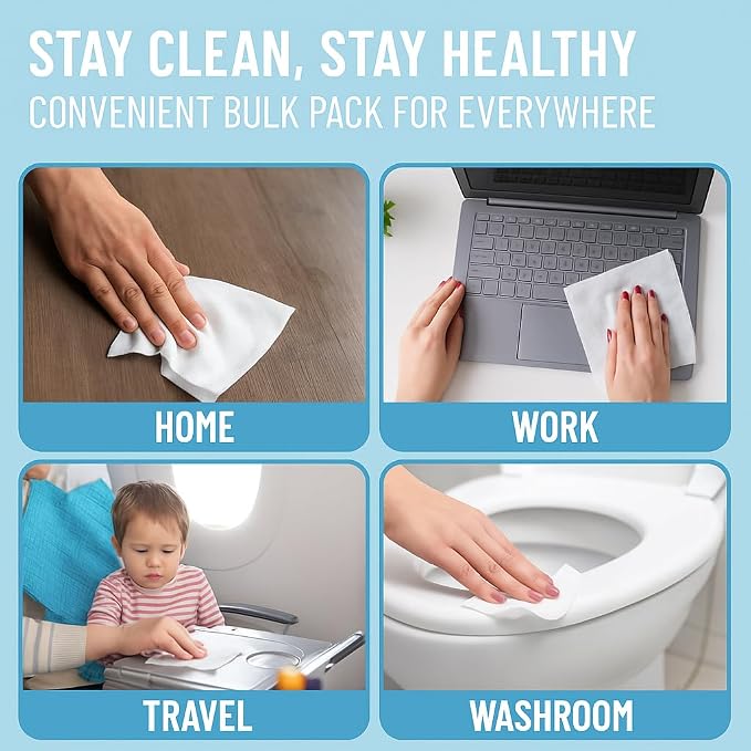 Advanced Large 75% Alcohol Hand Sanitizing Wipes, 4 Packs of 50 - - Image 3