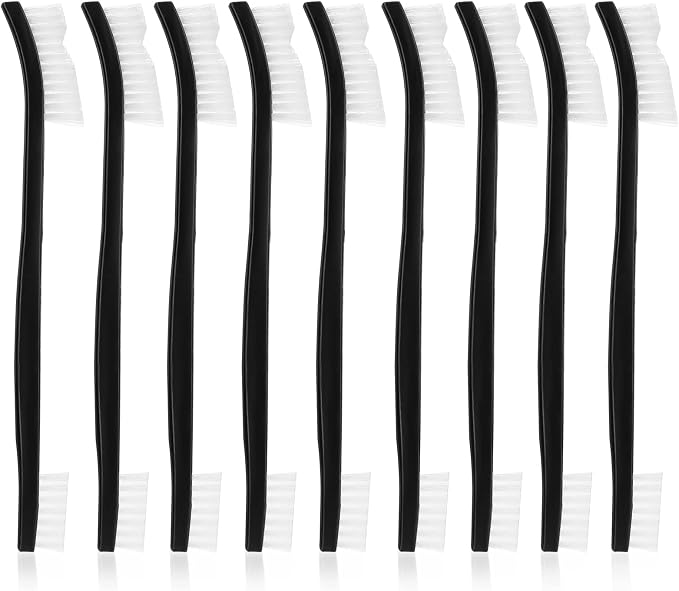 Double-Ended Nylon Cleaning Brushes, Plastic Handles by Unknown
