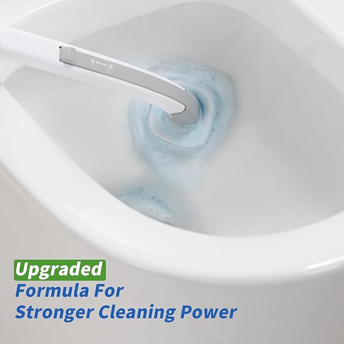 oshang Disposable Toilet Brush 2 Pack- Toilet Bowl Cleaner, Toilet Cleaning - Image 2