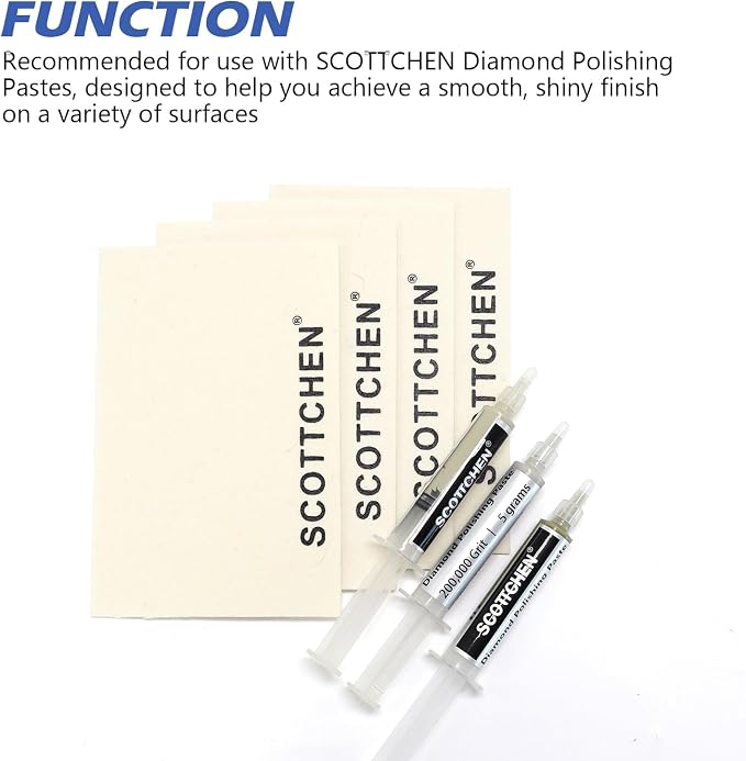 SCOTTCHEN 4Pcs Wool Cloths for Buffing, Polishing and Lapping, and Metalworking - Image 6