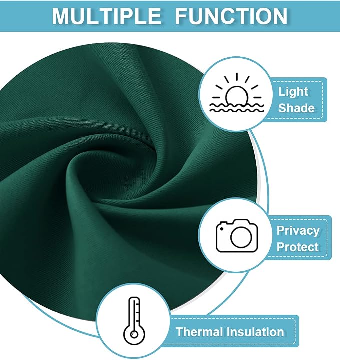 RYB HOME Blackout Curtains for Bathroom - Image 5
