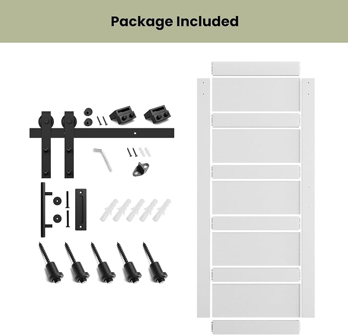 SmartStandard 38in x 84in Sliding Barn Door - Image 4