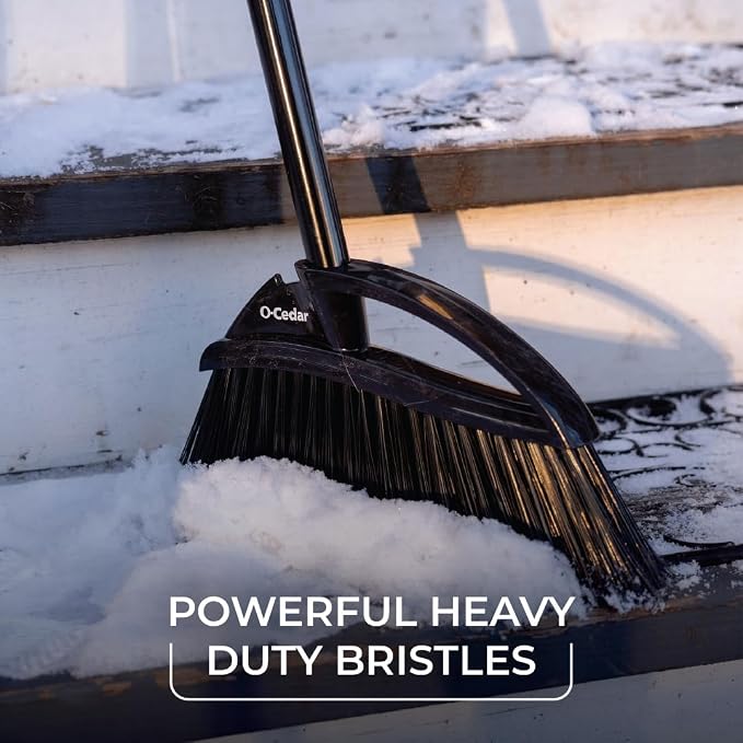 O-Cedar Indoor & Outdoor Strong Sweep Broom & Brush Bundle | Heavy Duty - Image 2