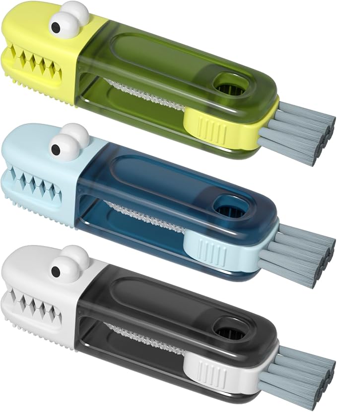 3 in 1 Cup Lid Gap Cleaning Brush Set, Silicone Cup Lid Gap Cleaner, Home by Nodirz