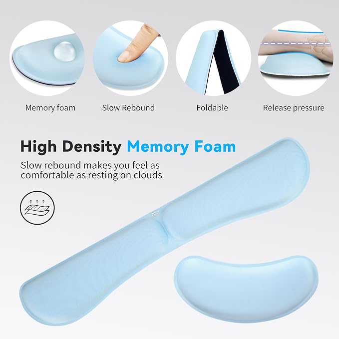 ZIBLY Wrist Rest Keyboard and Mouse Set - Image 4