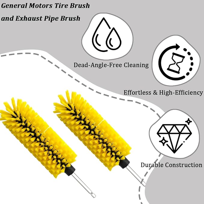 Drill Brush for Car Wheel, Soft No Scratches Vehicle Rim Cleaning Brush for - Image 4