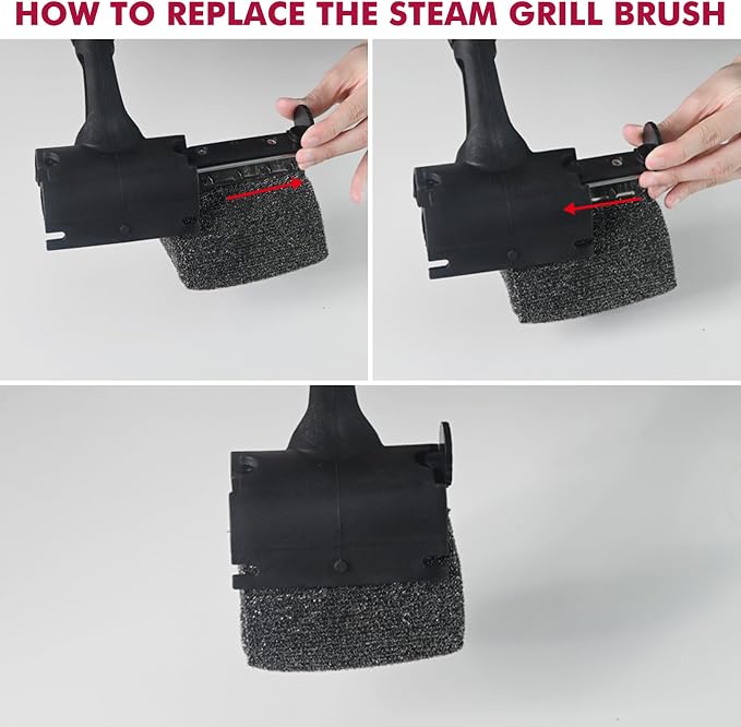2 Pack Replaceable Cleaning Head, Grill Brush Bristle Free - Image 2