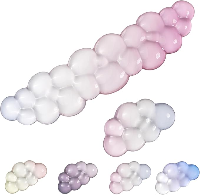 Gel Keyboard Wrist Rest Cloud Set, by SUEHIODHY