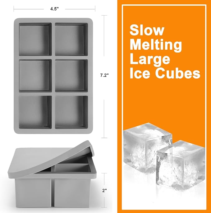 Nax Caki Silicone Large Ice Cube Trays - Image 4