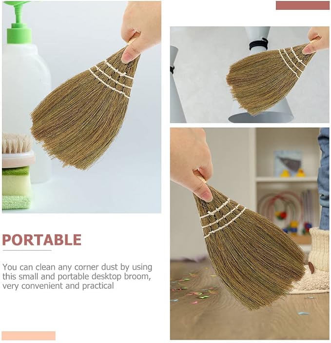 Hemoton Desktop Broom Portable Mini Hand Broom - Image 5