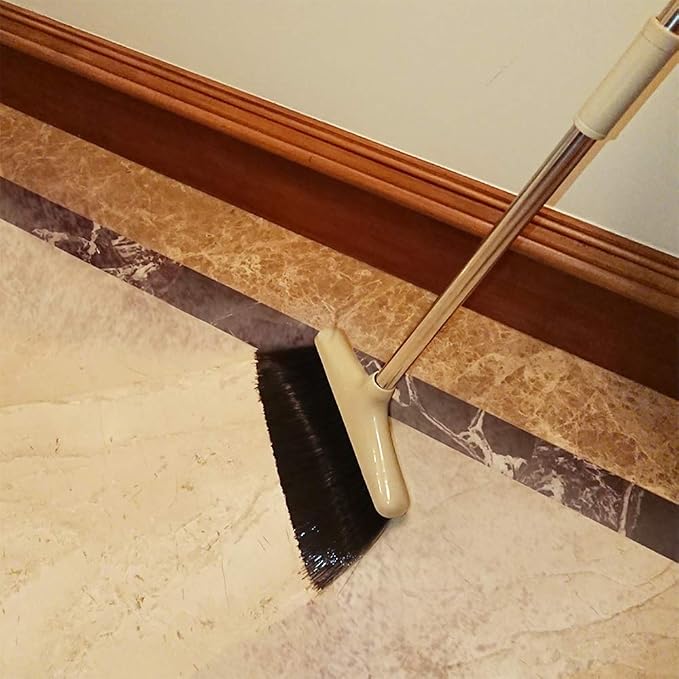 Broom and Dustpan Set Lightweight Upright Lobby Broom and Dust Pan Combo - Image 8
