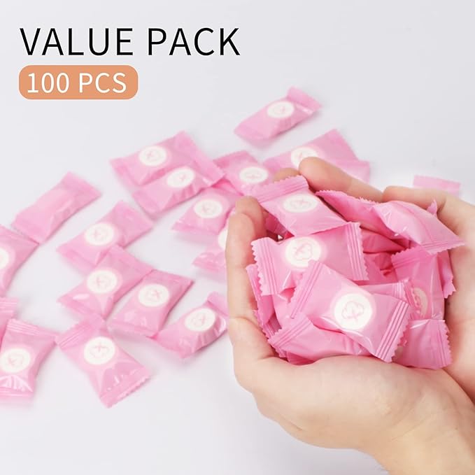 Classycoo Compressed Towel 100 PCS Mini Tablets Disposable Portable Face Towel - Image 4