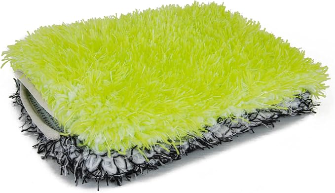 Plush Car Wash Pad Green/Black by Autofiber