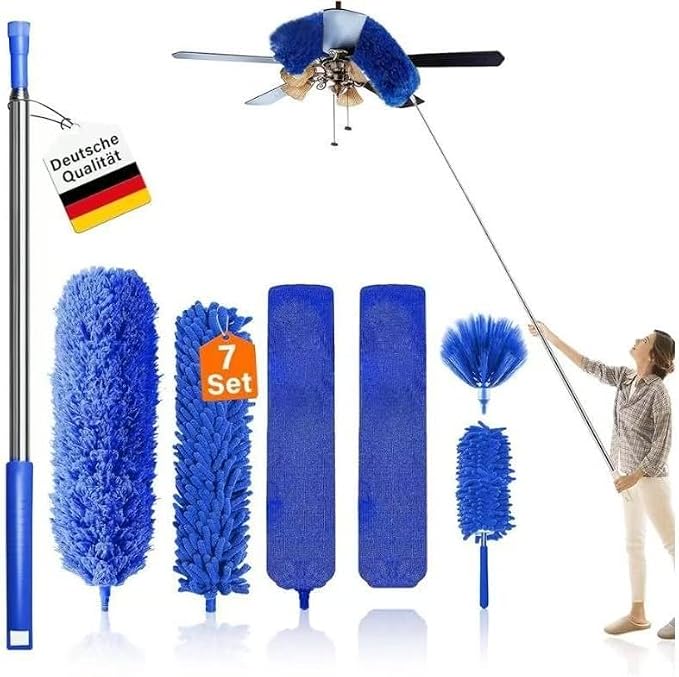 Microfiber Feather Duster 7-in-1 Kit, Dusters by HDView