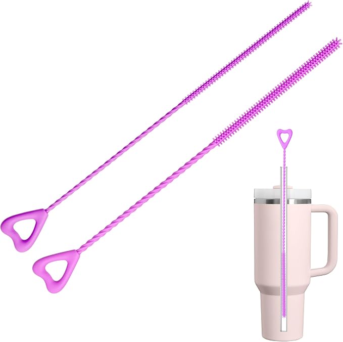 Silicone Straw Cleaner Brush by Bluwing