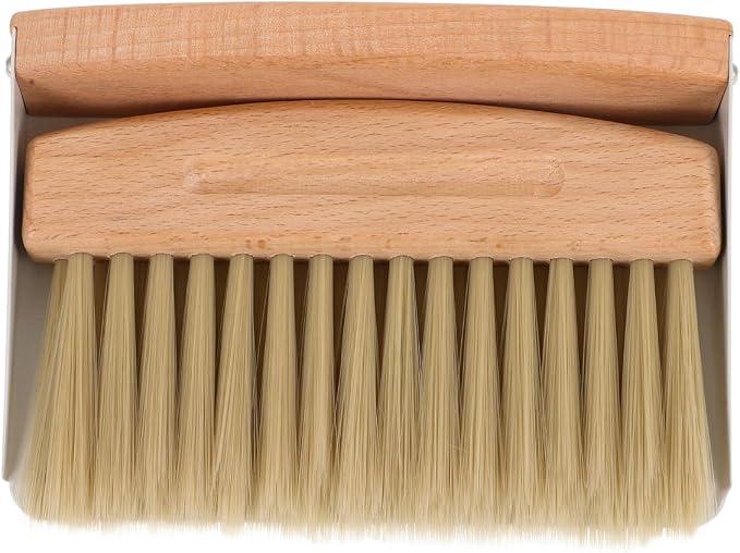 Housoutil Kids Window Cleaner Stainless Steel Cleaner Mini Dustpan and Brush by Housoutil