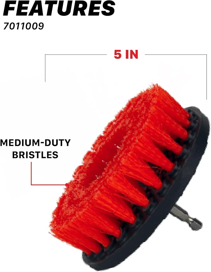 Maxshine 2", & 5" M8 Medium-Duty Upholstery Carpet Brush - Image 5