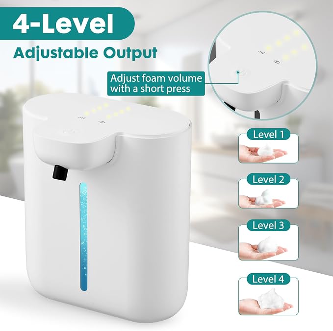 Automatic Soap Dispenser, 17oz/500ML Large Capacity Touchless Foaming Hand Soap - Image 4